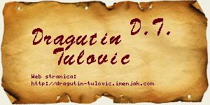Dragutin Tulović vizit kartica